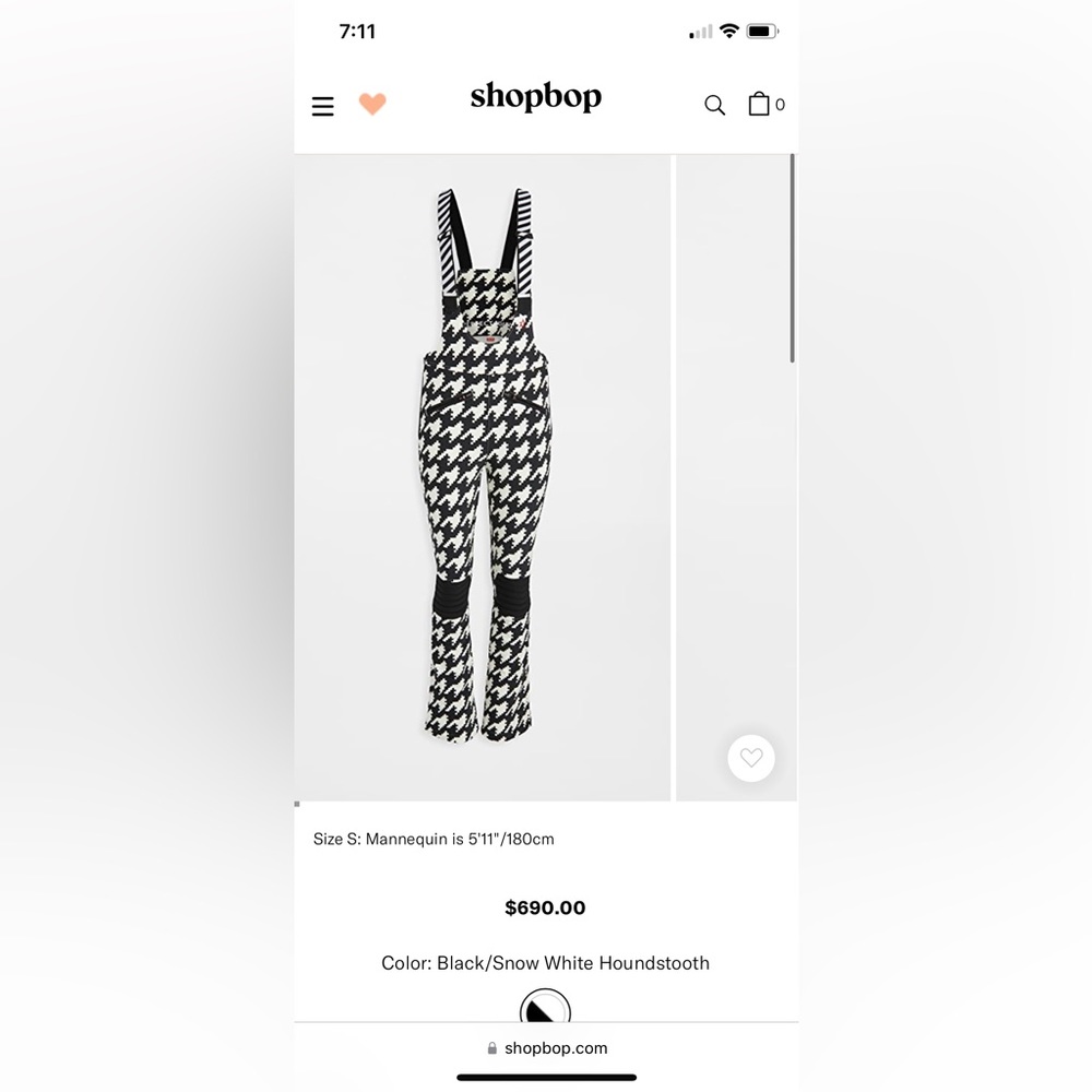 new perfect moment ski pant in houndstooth XS. Worn once!